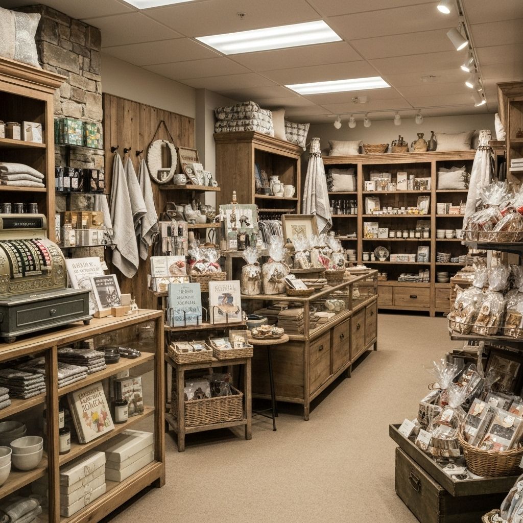 Eli Houghton in the Bees Knee's Retail store